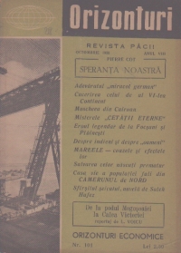 Orizonturi - Revista Pacii, Octombrie 1959