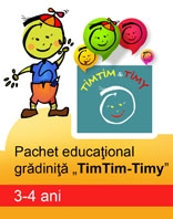 PACHET EDUCATIONAL GRADINITA TIMTIM-TIMY, 3-4 ANI