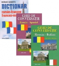 Pachet promotional editura POLARIS - Dictionar roman-francez/francez-roman. Ghid de conversatie roman-spaniol. Ghid de conversatie roman-italian