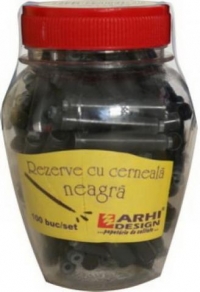 Patron cerneala neagra, 100 bucati/borcan