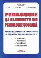 Pedagogie elemente psihologie scolara pentru