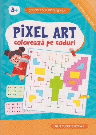 Pixel art : colorează pe coduri,40 de jocuri