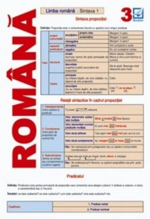 Pliant Romana 3 - Sintaxa 1