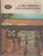 Poezii populare romane Volumul III