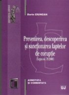 Prevenirea descoperirea sanctionarea faptelor coruptie