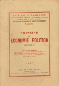 Principii de economie politica, Volumul al IV-lea - Munca (continuare)