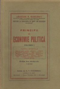 Principii de economie politica, Volumul I (Partea generala)