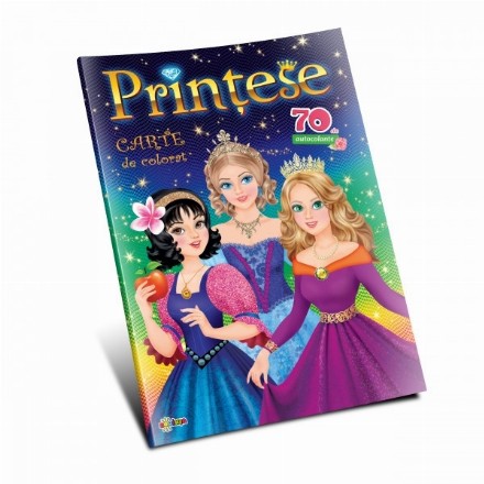 Printese. Carte de colorat + 70 de autocolante