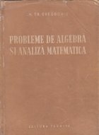 Probleme de algebra si analiza matematica