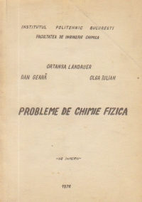 Probleme de chimie fizica - Uz intern