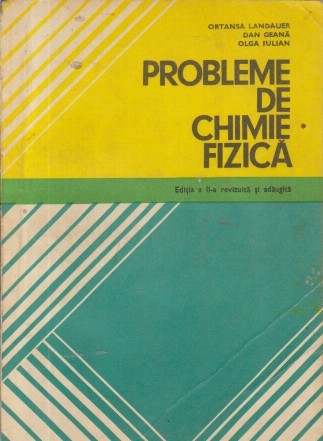 Probleme de chimie fizica