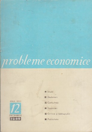 Probleme Economice, Decembrie 1969