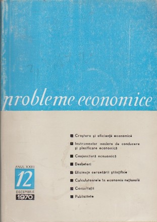 Probleme Economice, Decembrie 1970