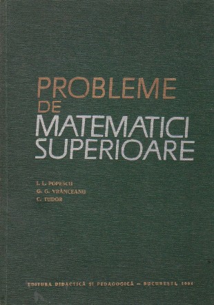 Probleme de matematici superioare