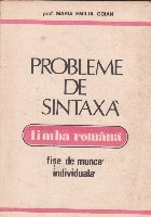 Probleme sintaxa ale limbii romane