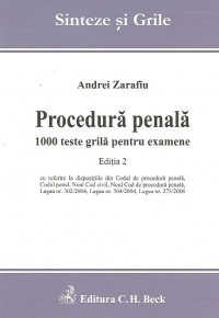 Procedura penala. 1000 teste grila pentru examene. Editia 2