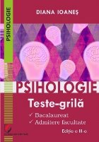 Psihologie Teste grila Bacalaureat admitere