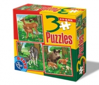 3 Puzzle - Animale salbatice 1