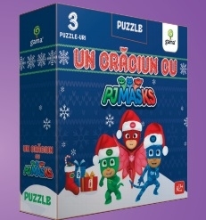 Puzzle Un Craciun cu PJ MASKS