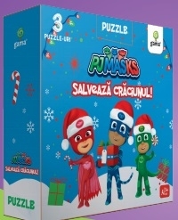 Puzzle PJ MASKS salveaza Craciunul!