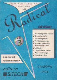 Radical, Nr. 3/1994 - Revista de Matematica pentru clasele I-VIII