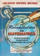 Recapitulare matematica teste pentru olimpiada