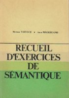 Recueil exercices semantique