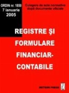 Registre formulare financiar contabile (culegere