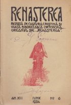 Renasterea - Revista de cultura crestina si viata bisericeasca ortodoxa, Iunie 1934