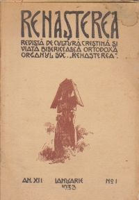 Renasterea - Revista de cultura crestina si viata bisericeasca ortodoxa, Ianuarie 1933