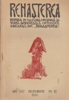 Renasterea - Revista de cultura crestina si viata bisericeasca ortodoxa, Decembrie 1935