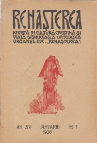 Renasterea - Revista de cultura crestina si viata bisericeasca ortodoxa, Ianuarie 1936