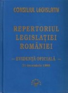 Repertoriul legislatiei Romaniei evidenta oficiala