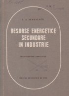 Resurse energetice secundare in industrie (traducere din limba rusa)