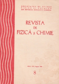 Revista de fizica si chimie, August 1980