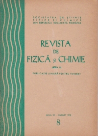 Revista de fizica si chimie, August 1972