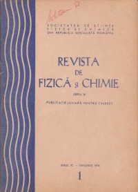 Revista de fizica si chimie, Ianuarie 1974