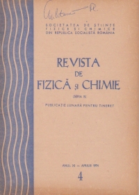 Revista de fizica si chimie, Aprilie 1974