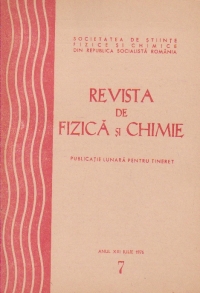 Revista de fizica si chimie, Iulie 1976