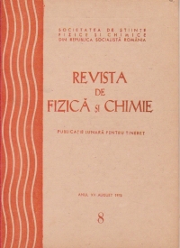 Revista de fizica si chimie, August 1978