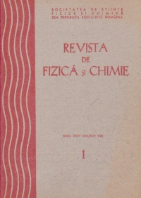 Revista de Fizica si Chimie, Ianuarie 1981