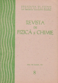 Revista de fizica si chimie, August 1983