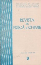 Revista de fizica si chimie, August 1989