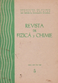 Revista de Fizica si Chimie, Mai 1987