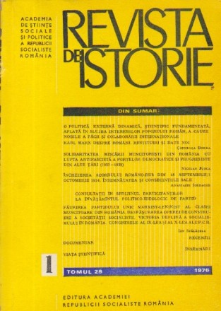 Revista de Istorie, Tomul 29, Nr. 1/1976