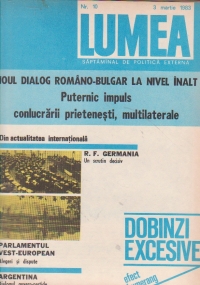 Revista Lumea, nr 1- 10/1983