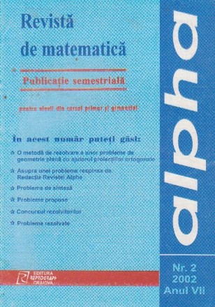 Revista de matematica Alpha Nr. 2/2002