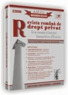 Revista romana de drept privat nr. 3/2008 - Anul Gheorghe Beleiu