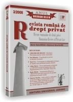 Revista romana de drept privat nr. 3/2008 - Anul Gheorghe Beleiu