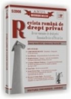 Revista Romana de Drept Privat-5/2008 (anul Gheorghe Beleiu)